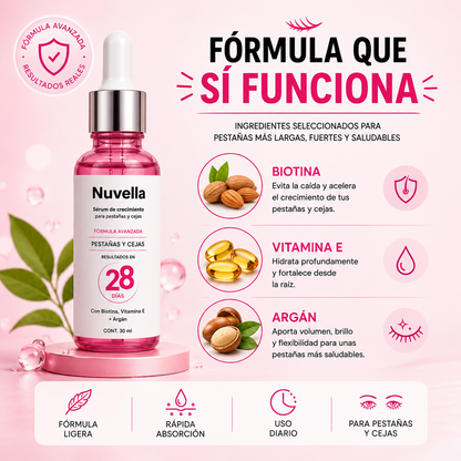 NUVELLA - SERUM DE PESTAÑAS Y CEJAS